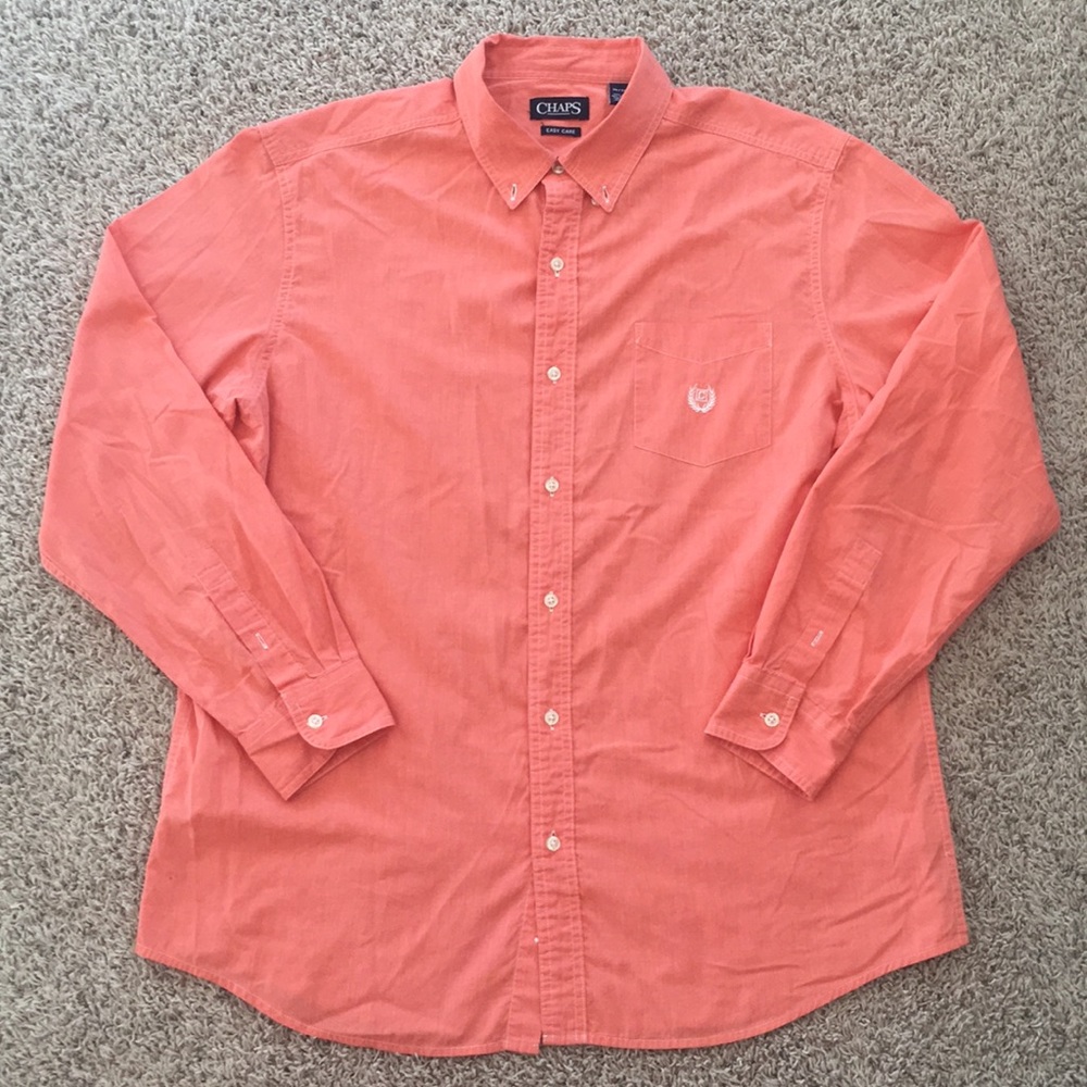 Chaps xl button down long sleeve shirt